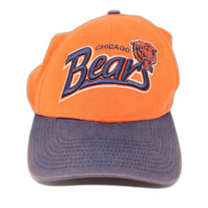 Chicago Bears Hat Cap Size S - M Stretch Orange Embroidered NFL Football New Era